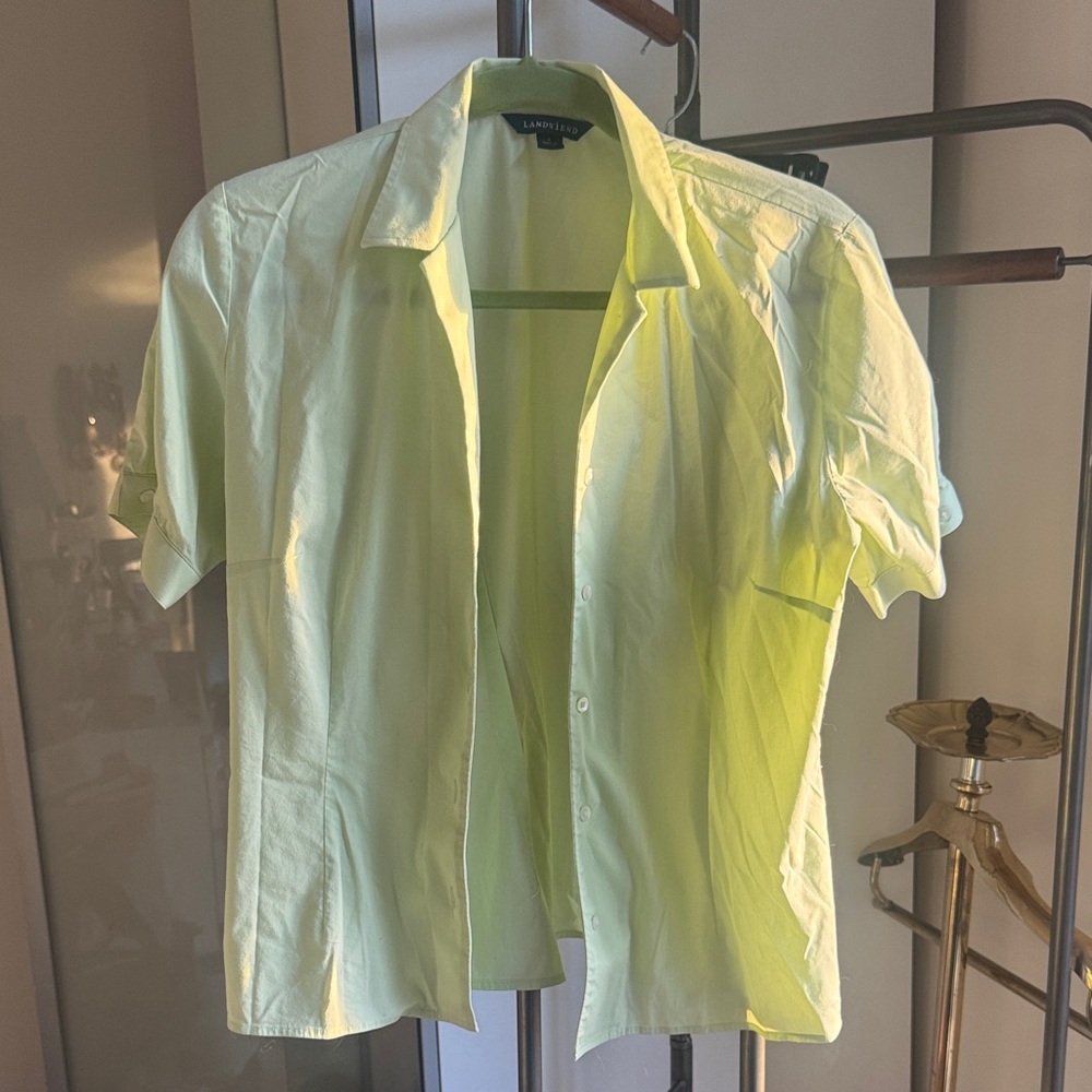 Lands' End Green Shirt